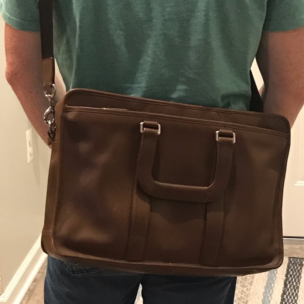 Beautiful brown leather Coach Briefcase 💼